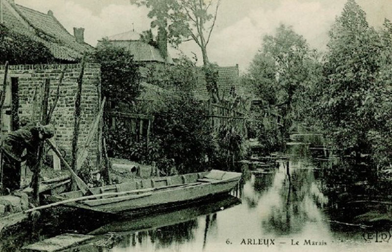 Le marais d'Arleux, village, 1900